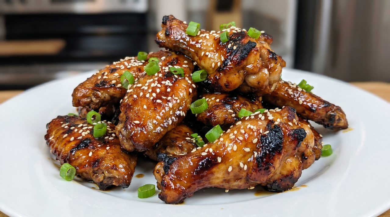 Soy-Honey Glazed Wings