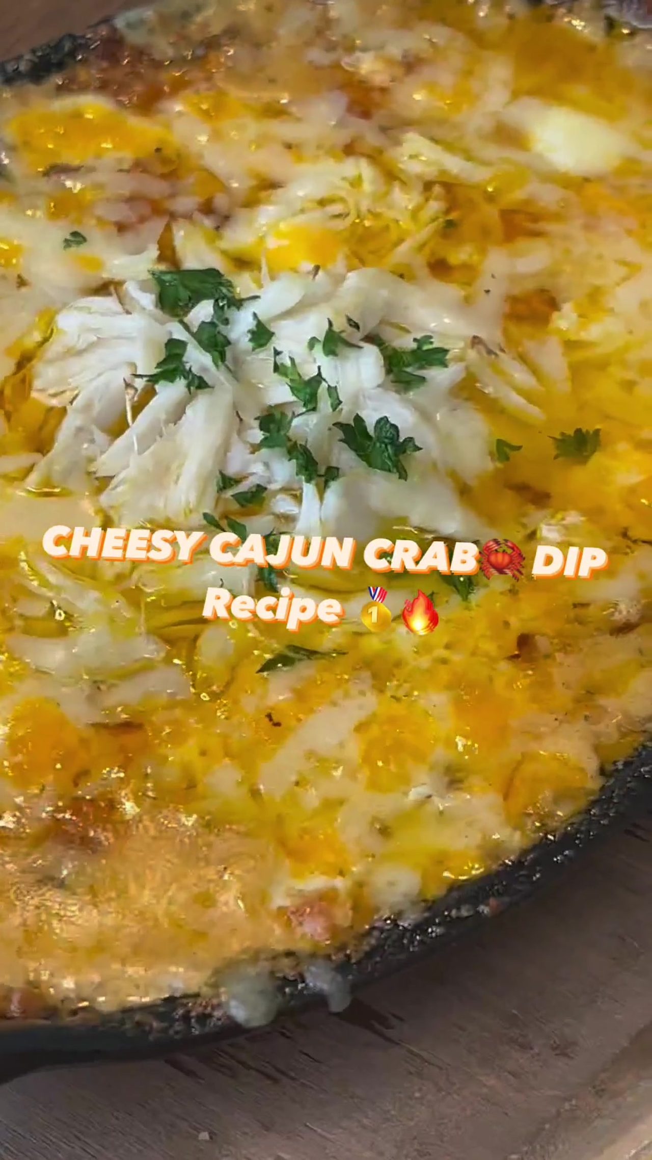 Cheesy Cajun Crab Dip
