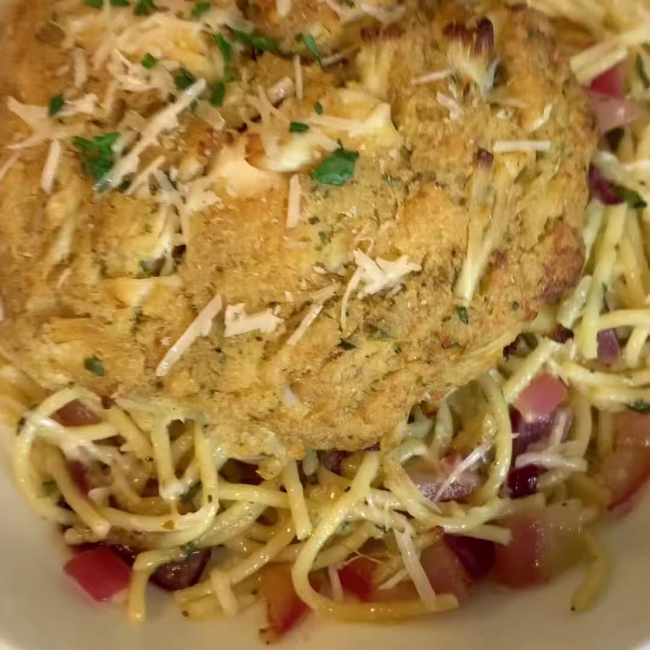 Crab Cake Scampi