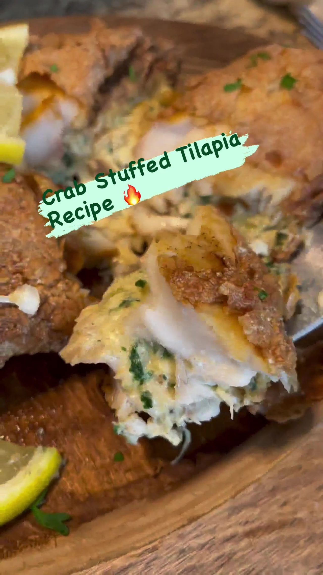 Crab Stuffed Tilapia