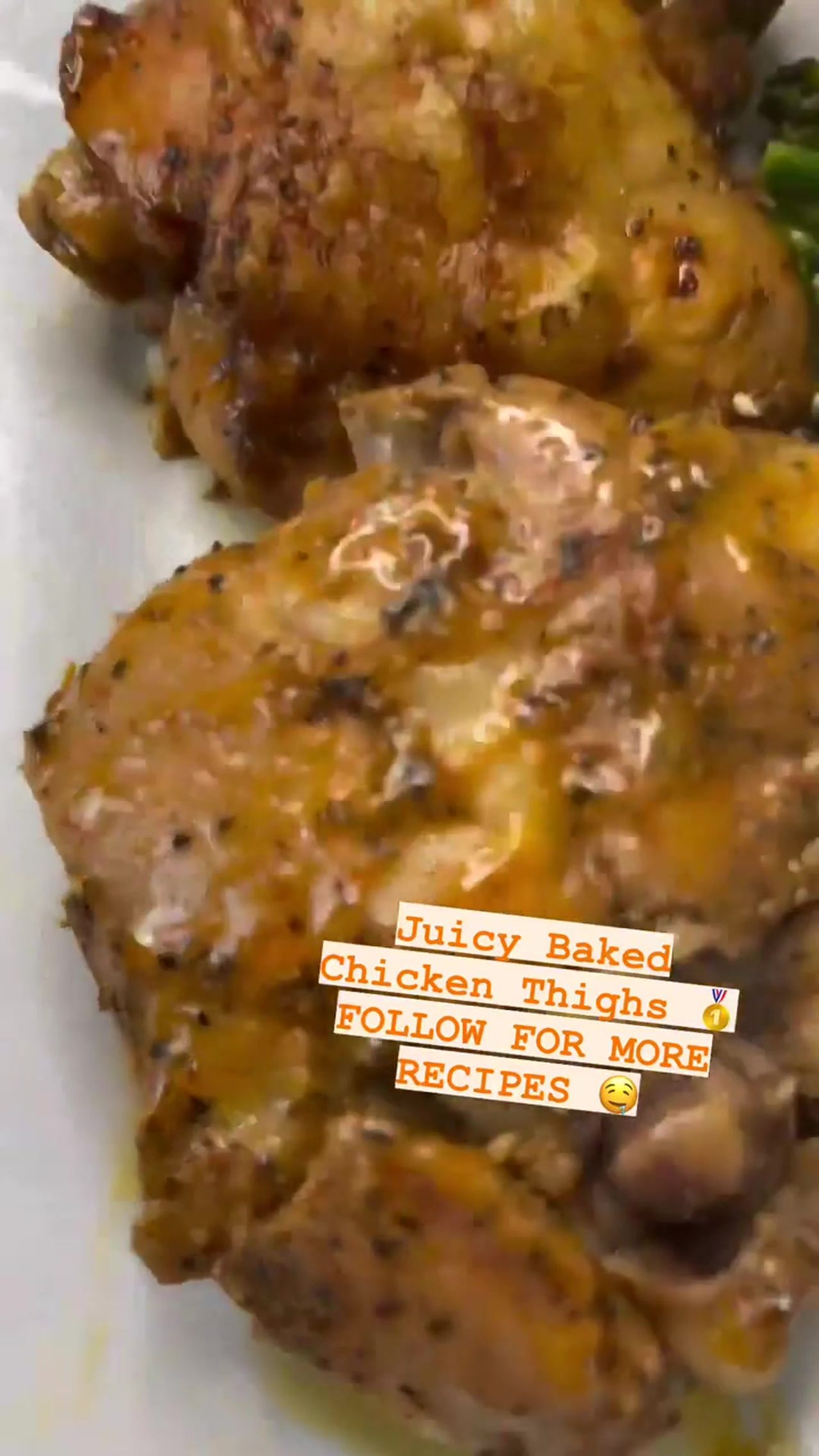 Juicy Baked Chicken Thighs